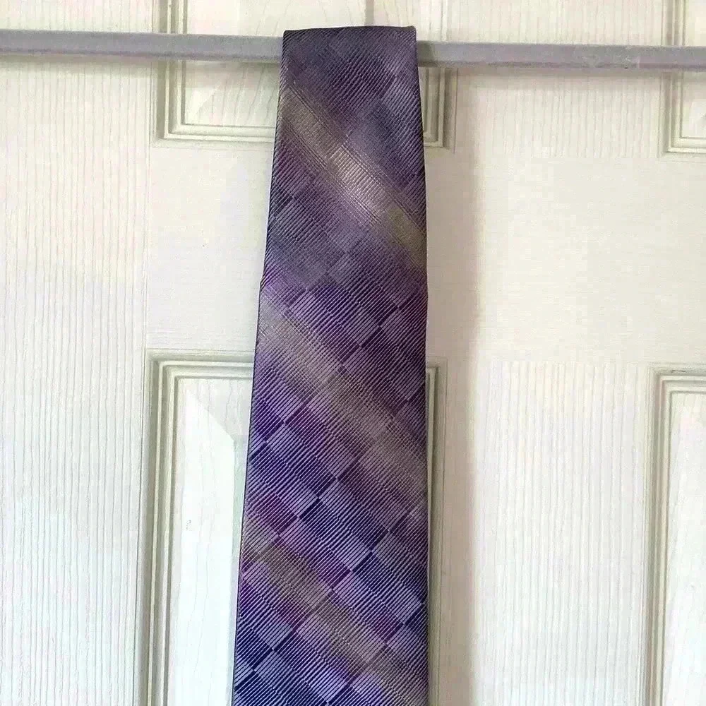 Joseph&Feiss  international 100% silk Purple Arrow Necktie